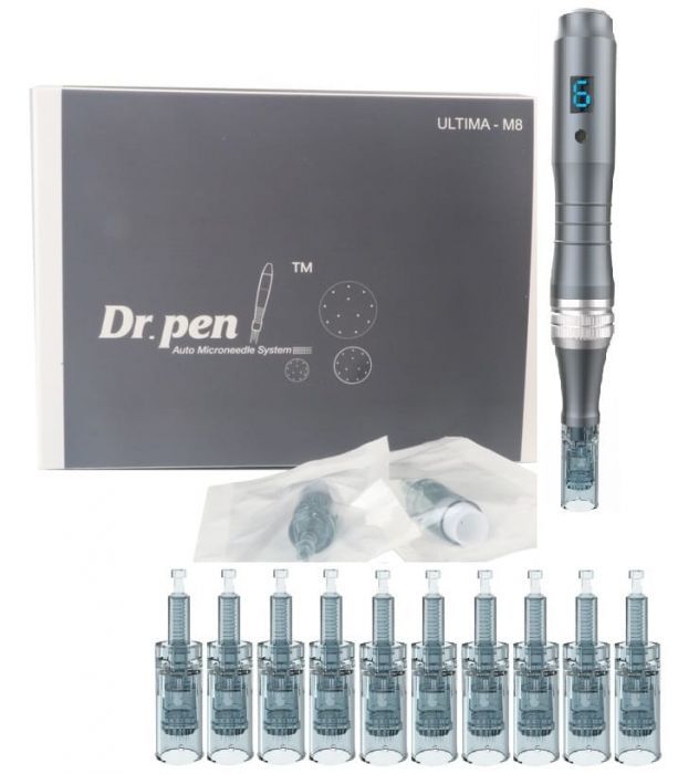 48D3-2468A_20190624192751 Dr Pen Ultima M8-C (Derma Pen) + 10 Kartridży Mezoterapia Mikroigłowa